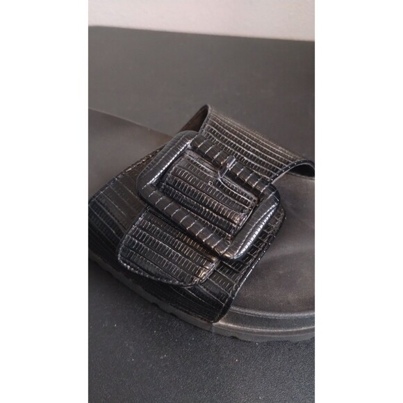 Capelli New York Sandals Womens 10 Flip Flop Slide Black Casual 10 - Picture 6 of 8